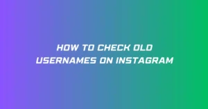 How To Check Old Usernames On Instagram